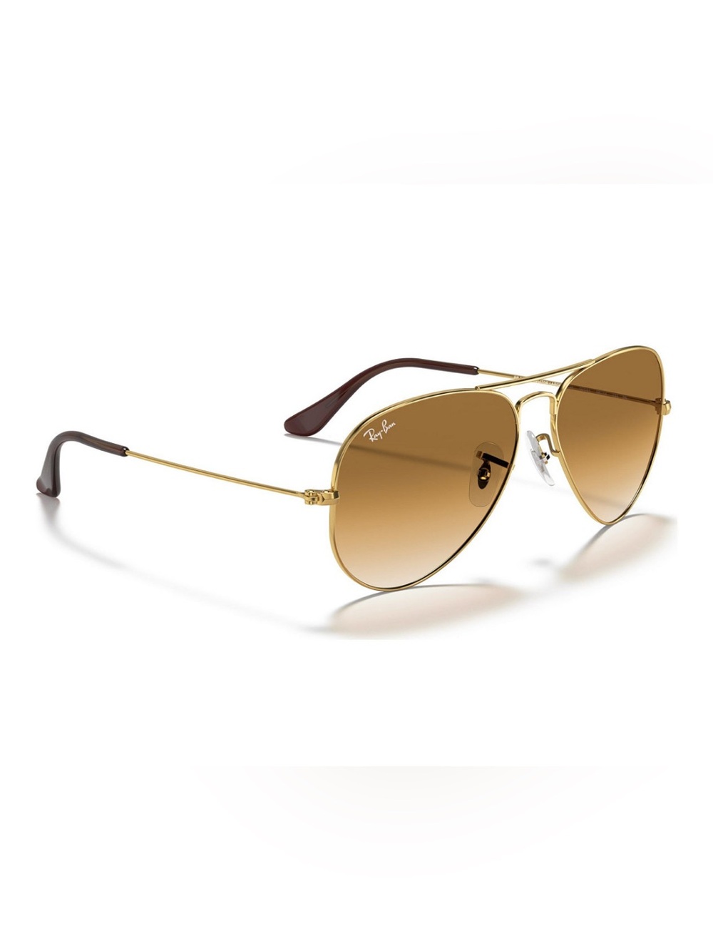 Ray-Ban Aviator Sunglasses - Gold Frame with Brown Gradient Lenses - Picture 6 of 8